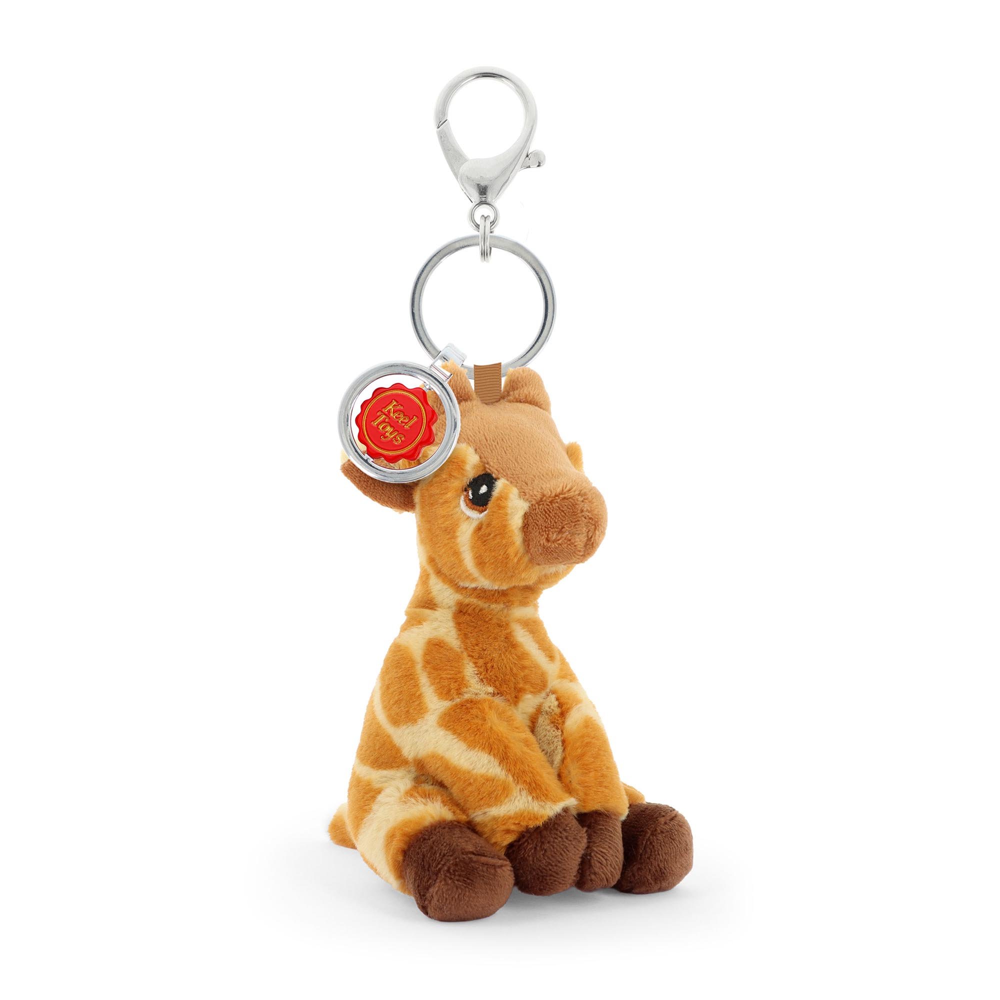 Porte-clés peluche Girafe – KeelEco – 12 cm