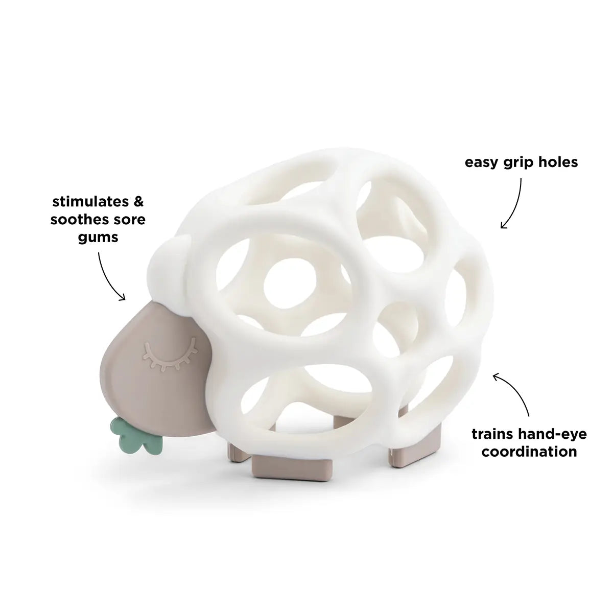 jouet de dentition - sheepy - sable - Done by Deer – Image 2