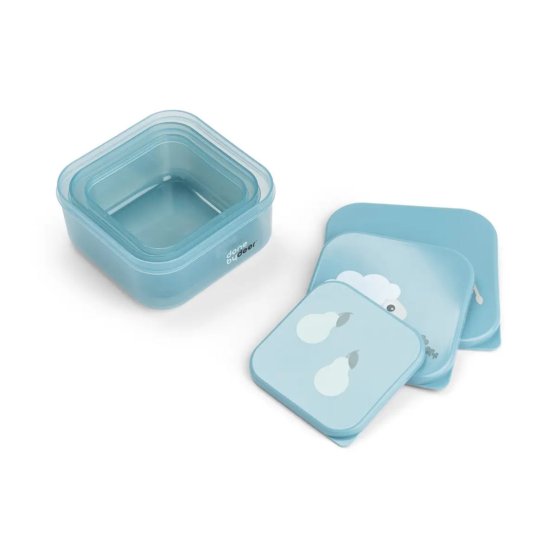 boîte à goûter lot de 3 - tiny farm - bleu - Done by Deer – Image 2