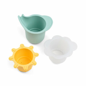 jeu d'eau lot de 3 gobelets empilables - elphee - multicolore - Done by Deer