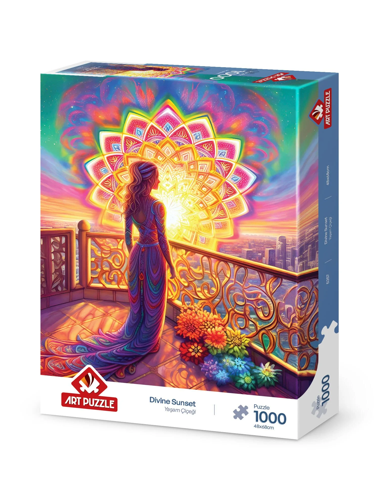 Puzzle 1000 pièces Fleur de vie - Art Puzzle