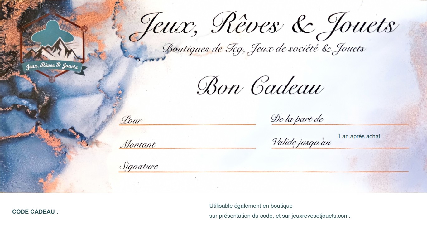 Bon cadeau numérique – montant libre