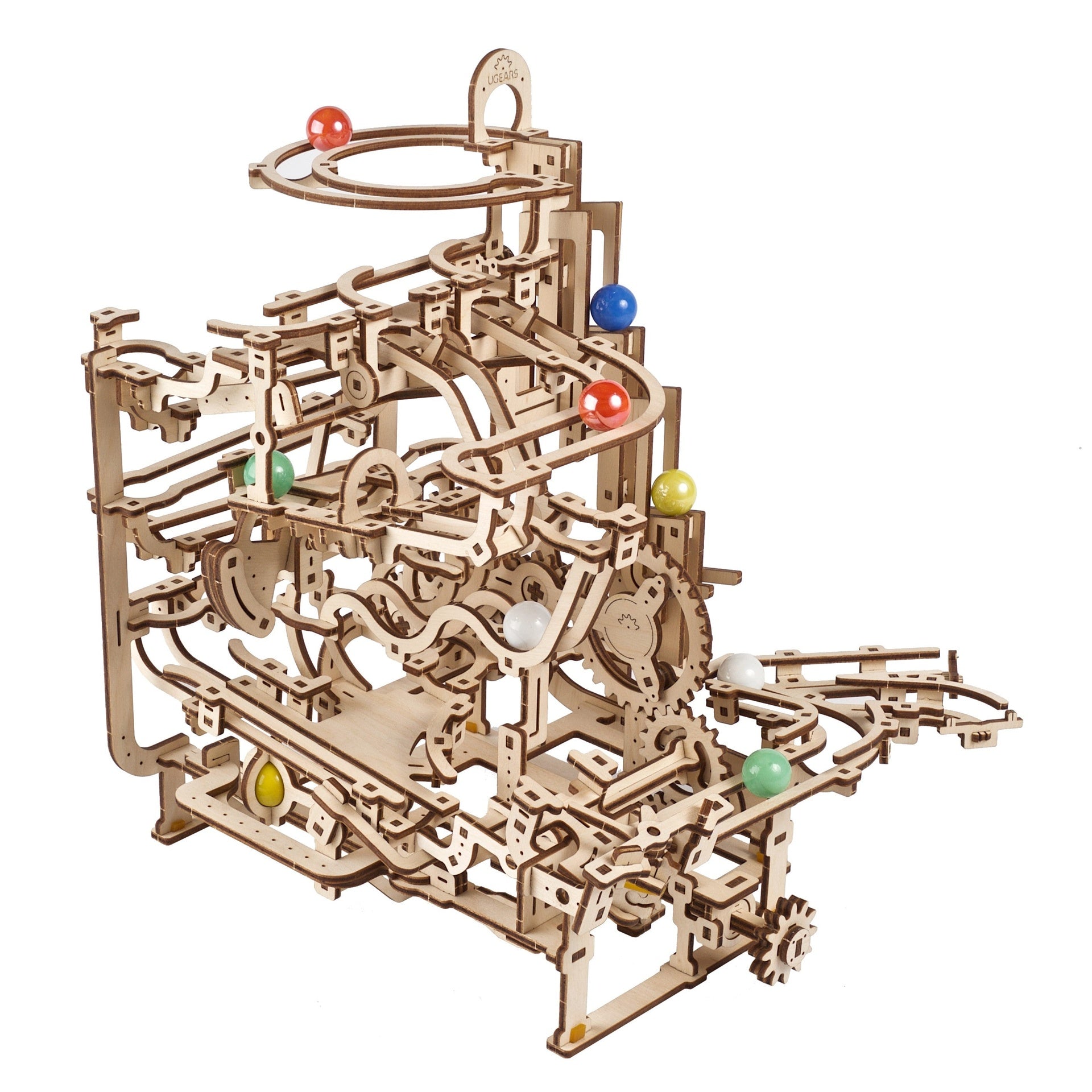 Parcours à billes avec palan à gradins - Ugears – Image 2