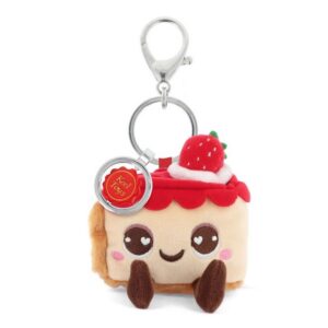 Peluche porte-clés gâteau fraise – KeelEco - 12 cm