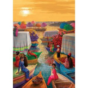 Puzzle 1000 pièces Port de Fleurs - Art Puzzle