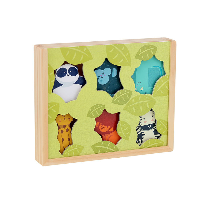 Set de 6 animaux en bois – Jungle – Vilac – Image 3