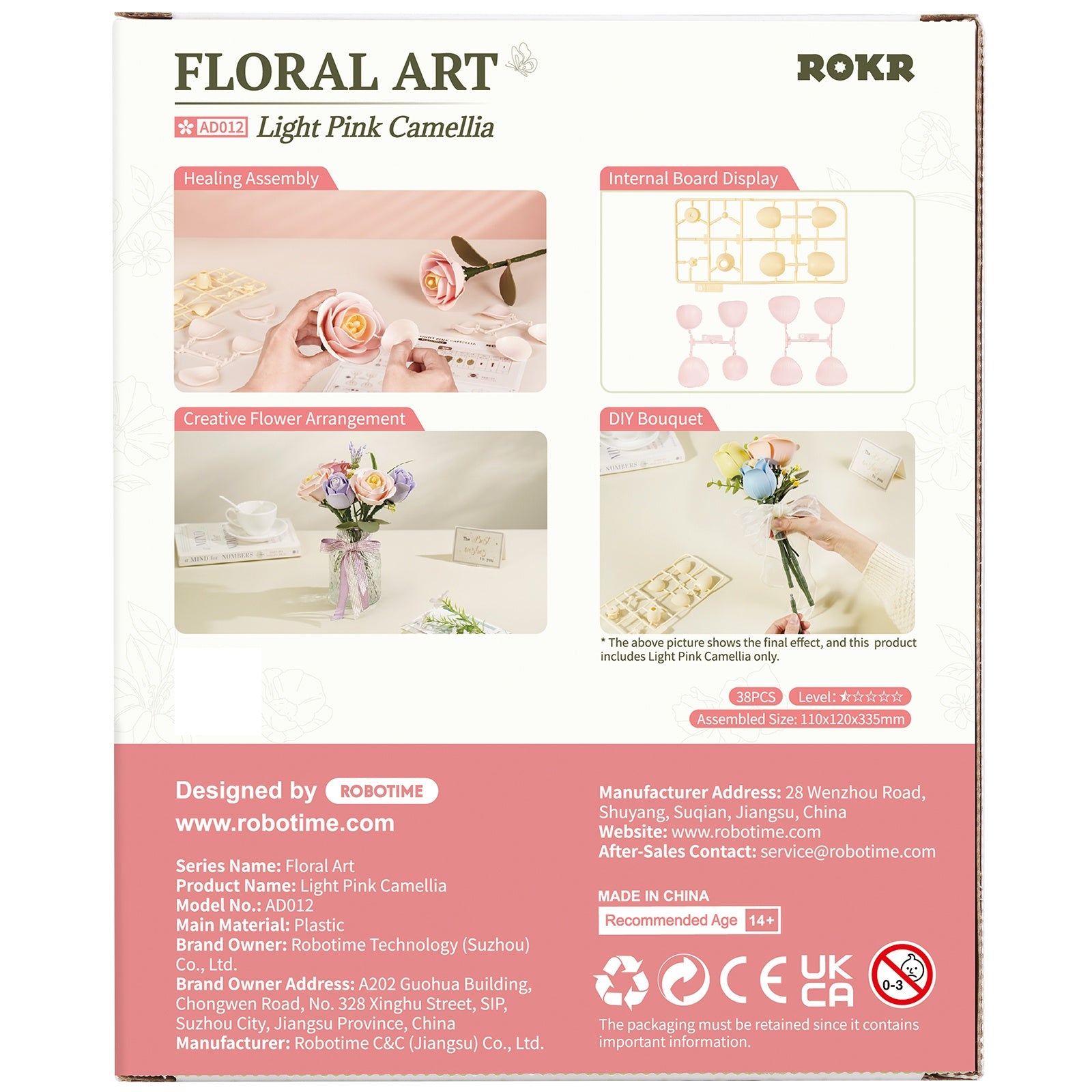 Floral Art - Light Pink Camellia - Rokr – Image 2
