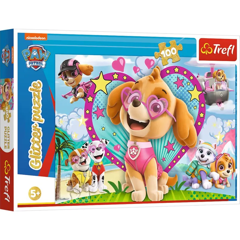 PUZ 100P GLITTER PAW PATROL LUEUR DES NUAGES - TREFL