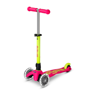 Trottinette Mini Micro Deluxe Néon LED – Flamingo Yellow