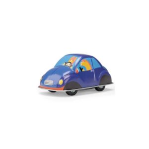 Voiture à friction bleue - Les jouets métal - Moulin Roty
